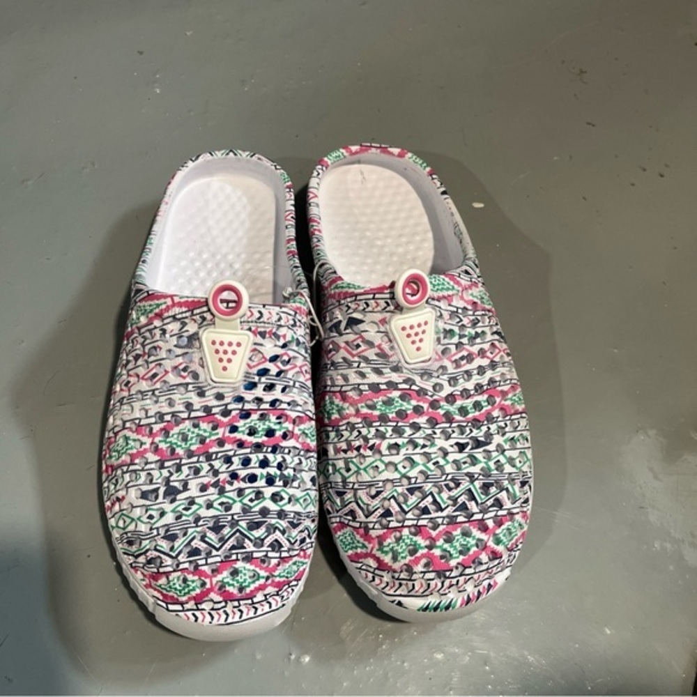 Colorful Patterned Mules